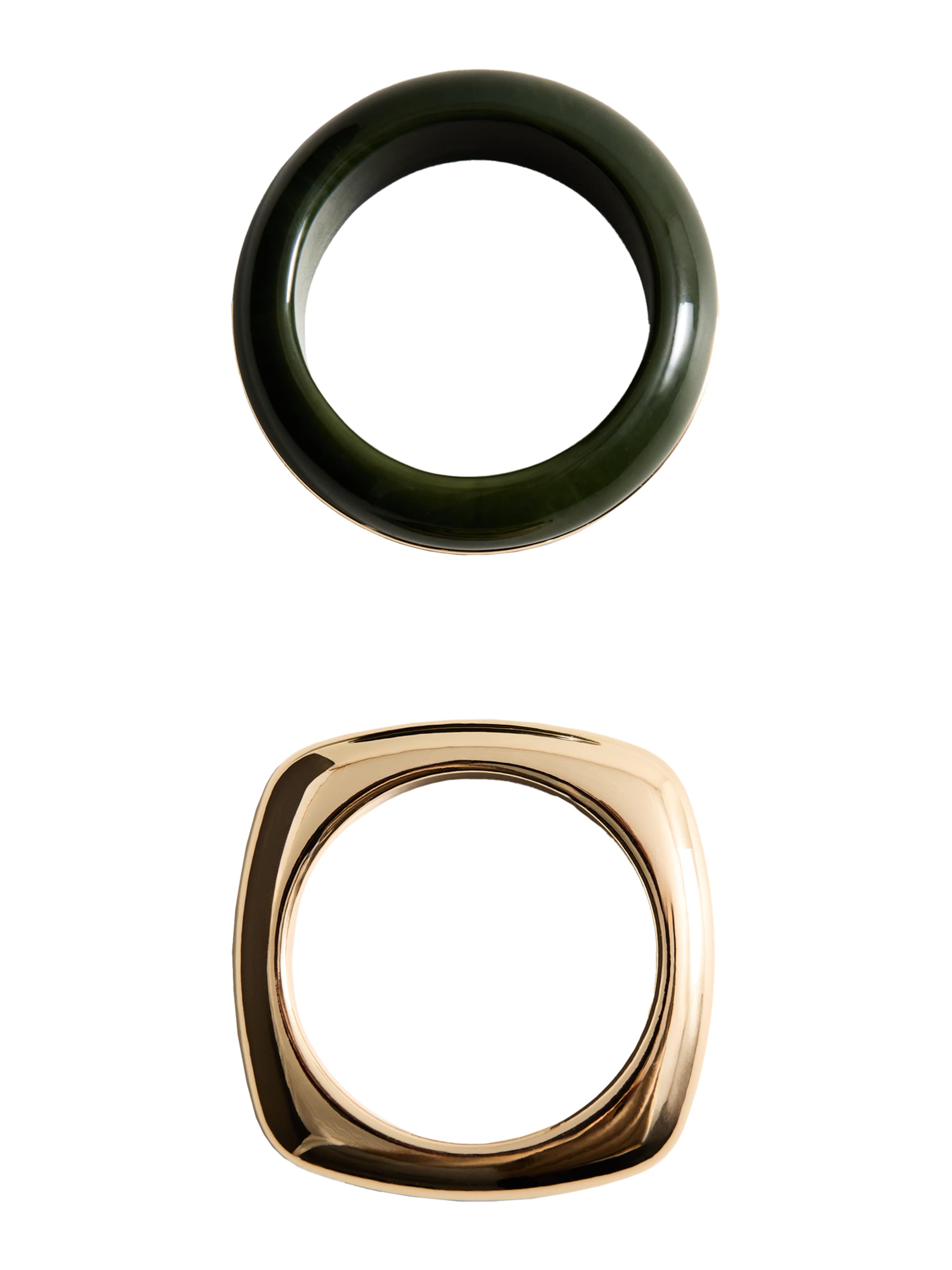 arany / sötétzöld MANGO Karkötő 'SACHA', Termék nézet