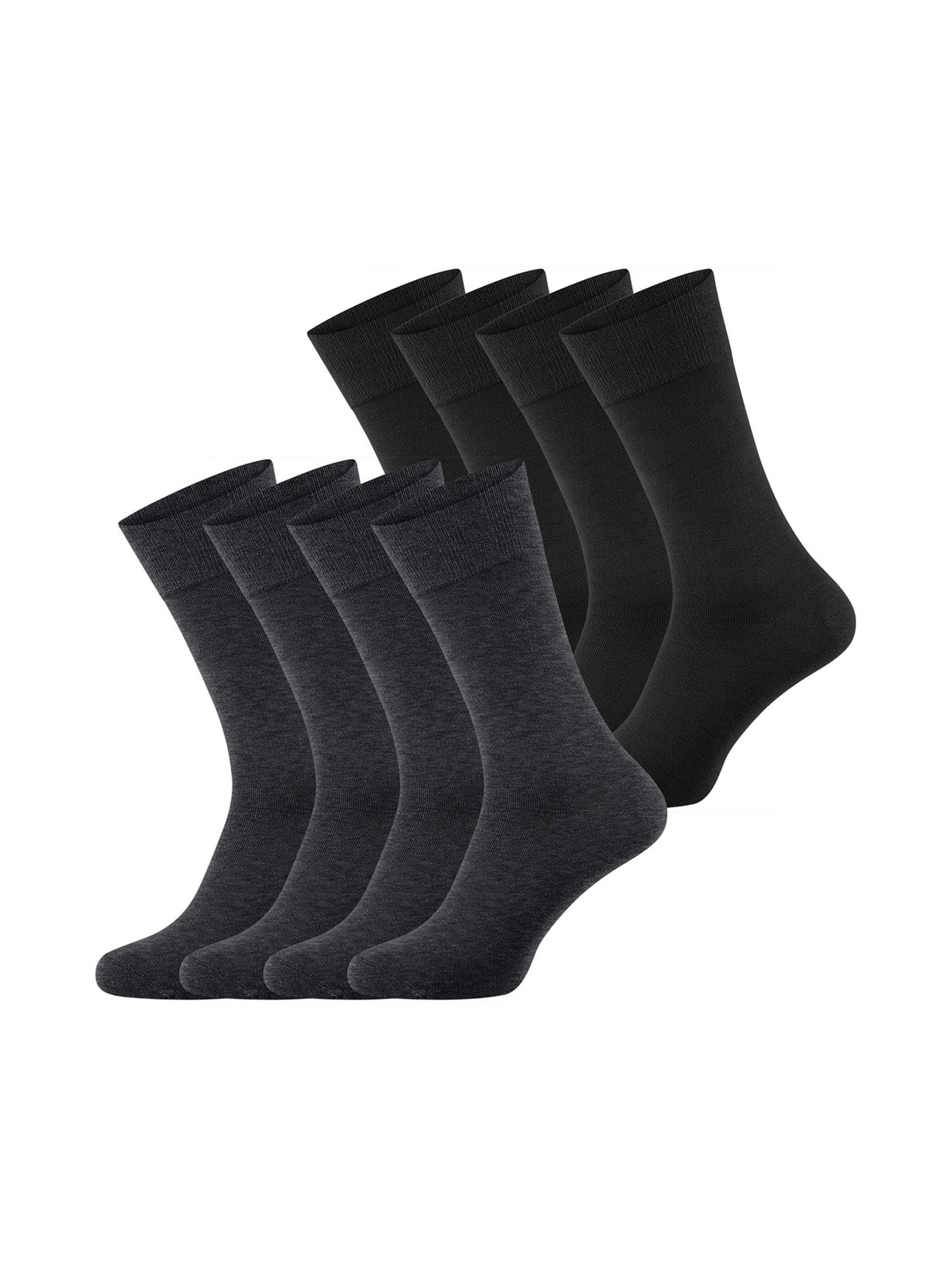 Nur Die Sokken ' Bambus Komfortbund ' in Grijs: voorkant