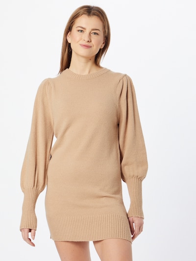 Miss Selfridge Úpletové šaty - béžová, Model/ka