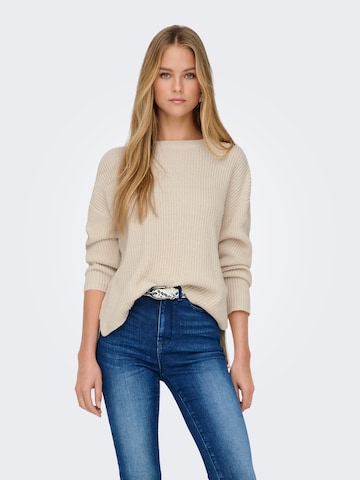 ONLY - Jersey 'ONLLuna' en beige: frente