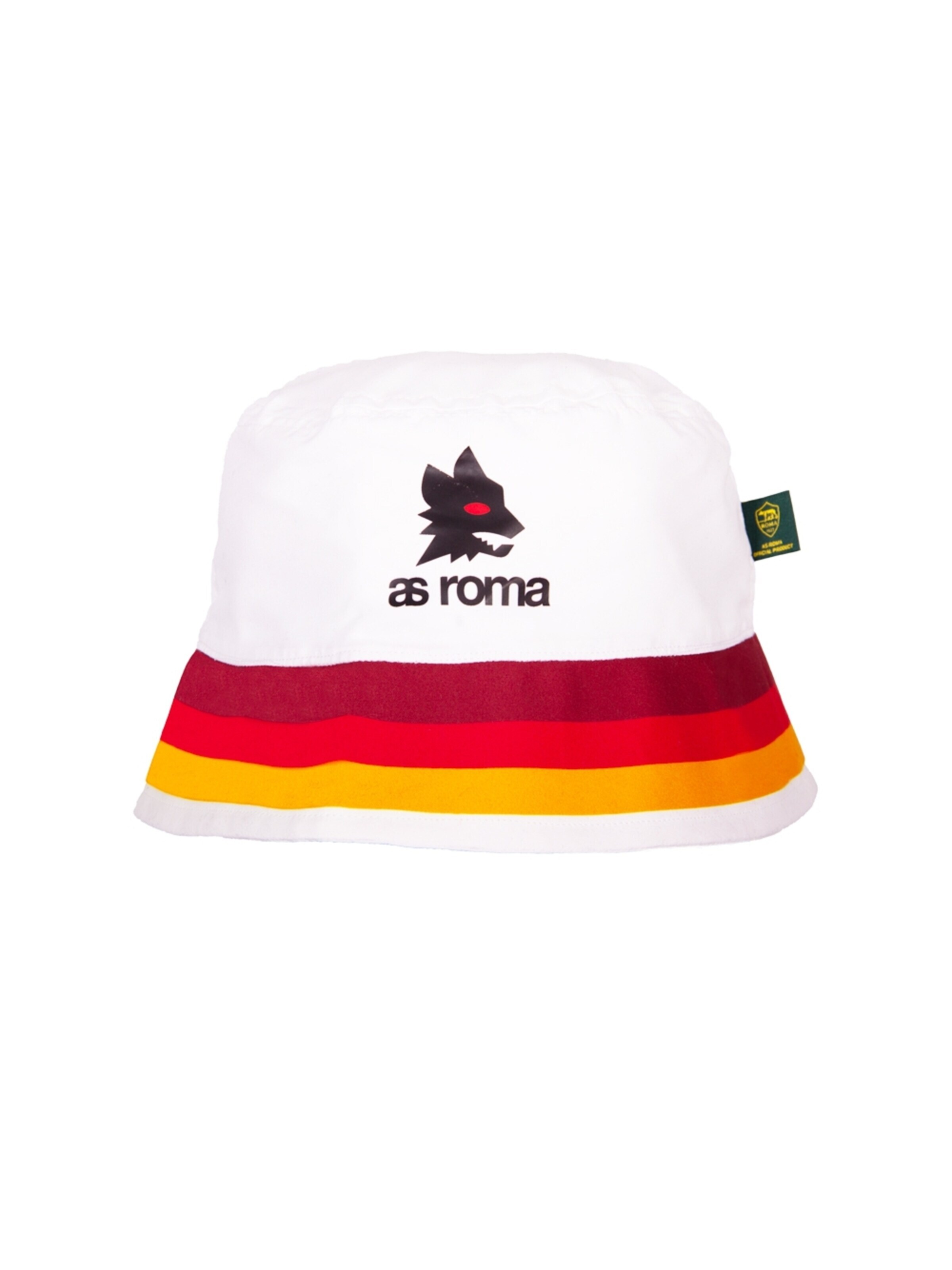 COPA FOOTBALL Hoed 'AS Roma Stripes Bucket Hat' in 54-64 in de kleur Wit, Productweergave