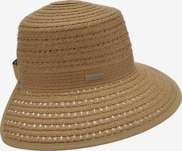 Seeberger Hat 'Cap' in Brown: front