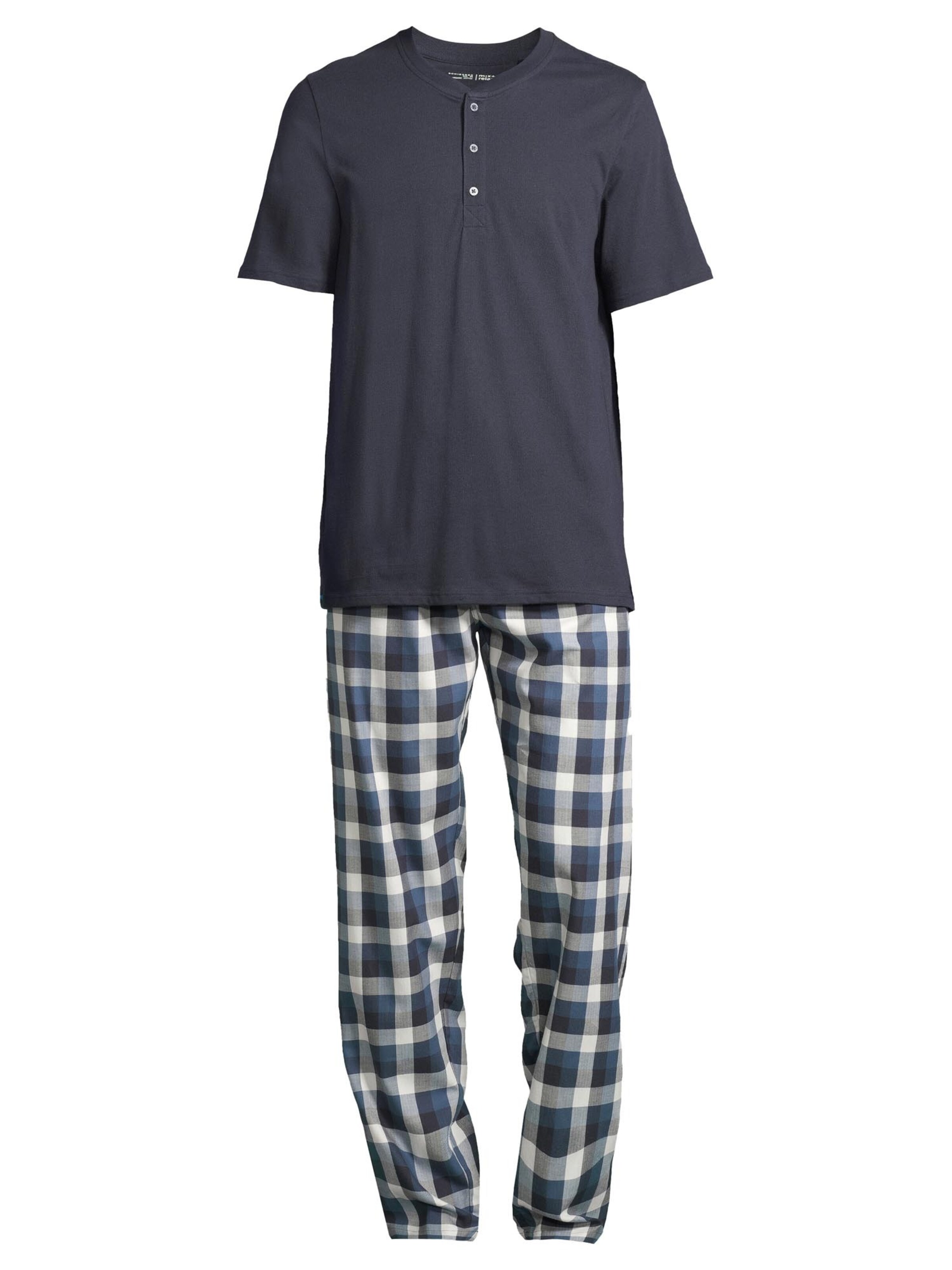 SCHIESSER Pyjama kort 'Night & Home' in Gemengde kleuren: voorkant