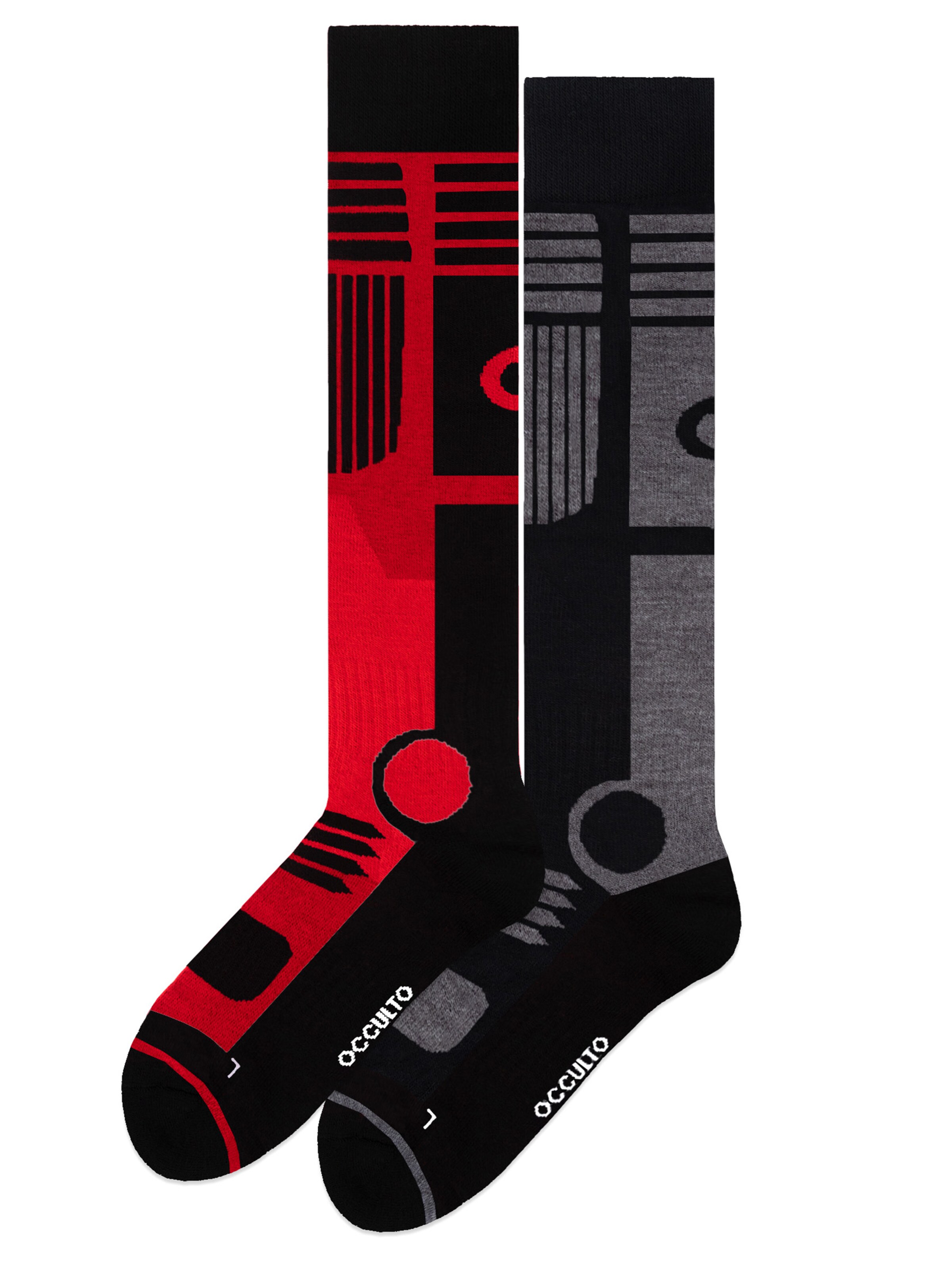 Occulto Sportsocken 'Felix'‌‌‌‌‌ in Rot: Vorderseite