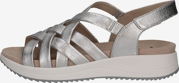 CAPRICE Strap Sandals in Silver