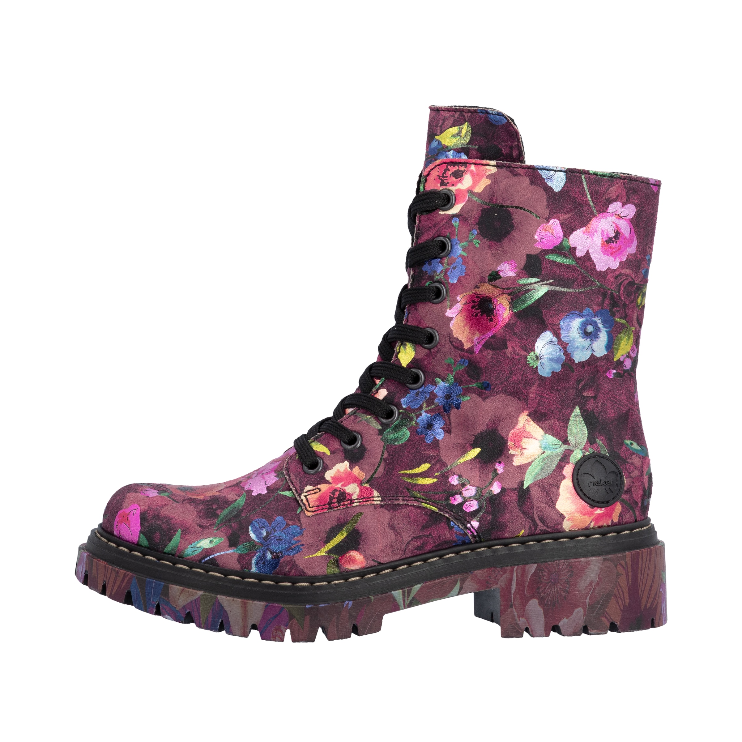 Rieker Schnürstiefelette in Pink