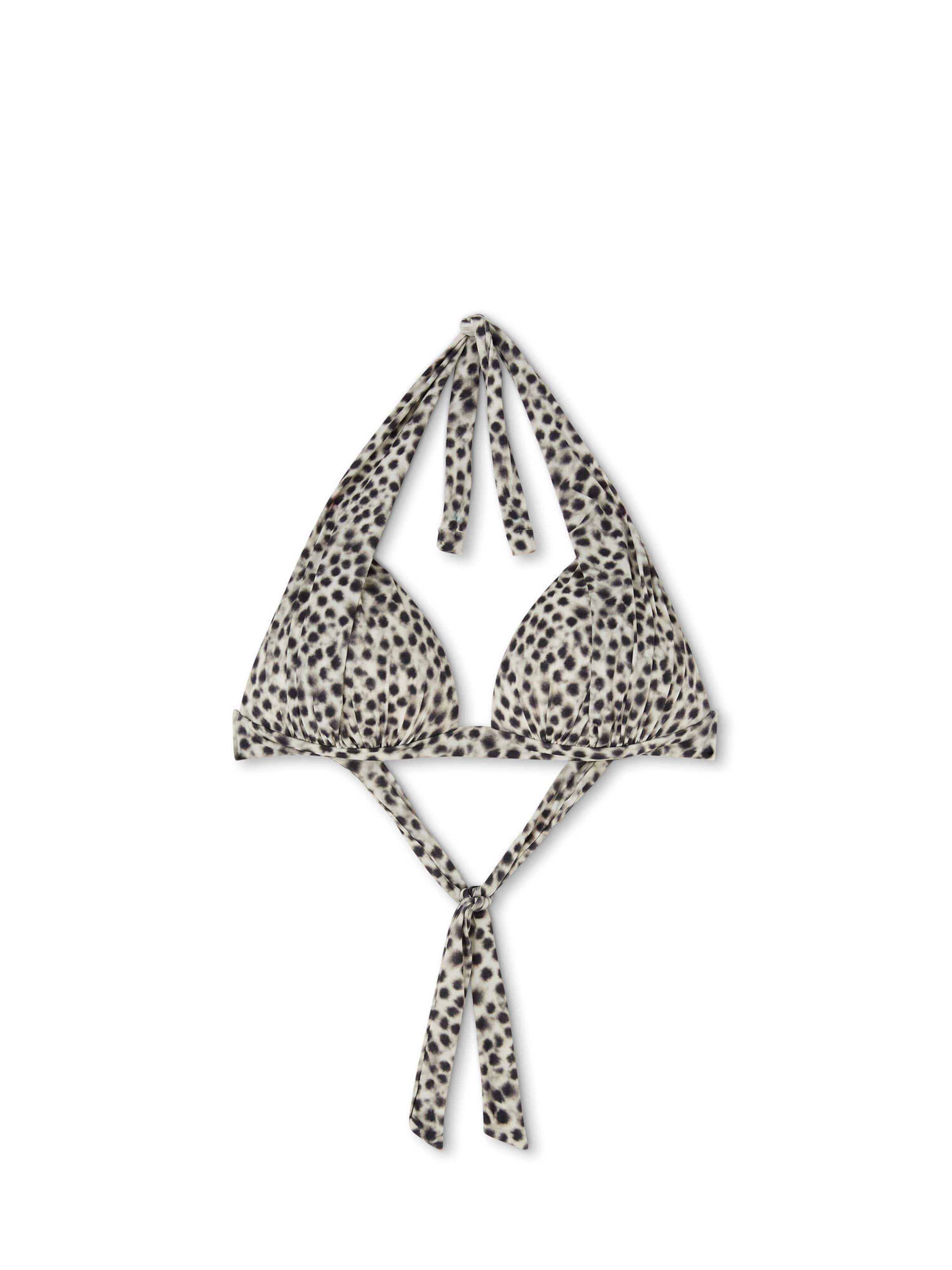 CALZEDONIA Triangle Bikini Top 'Faded Dots' in Black: front