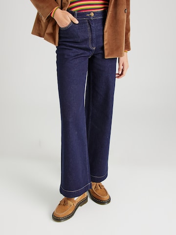 King Louie Wide leg Jeans 'Paige' in Blue: front