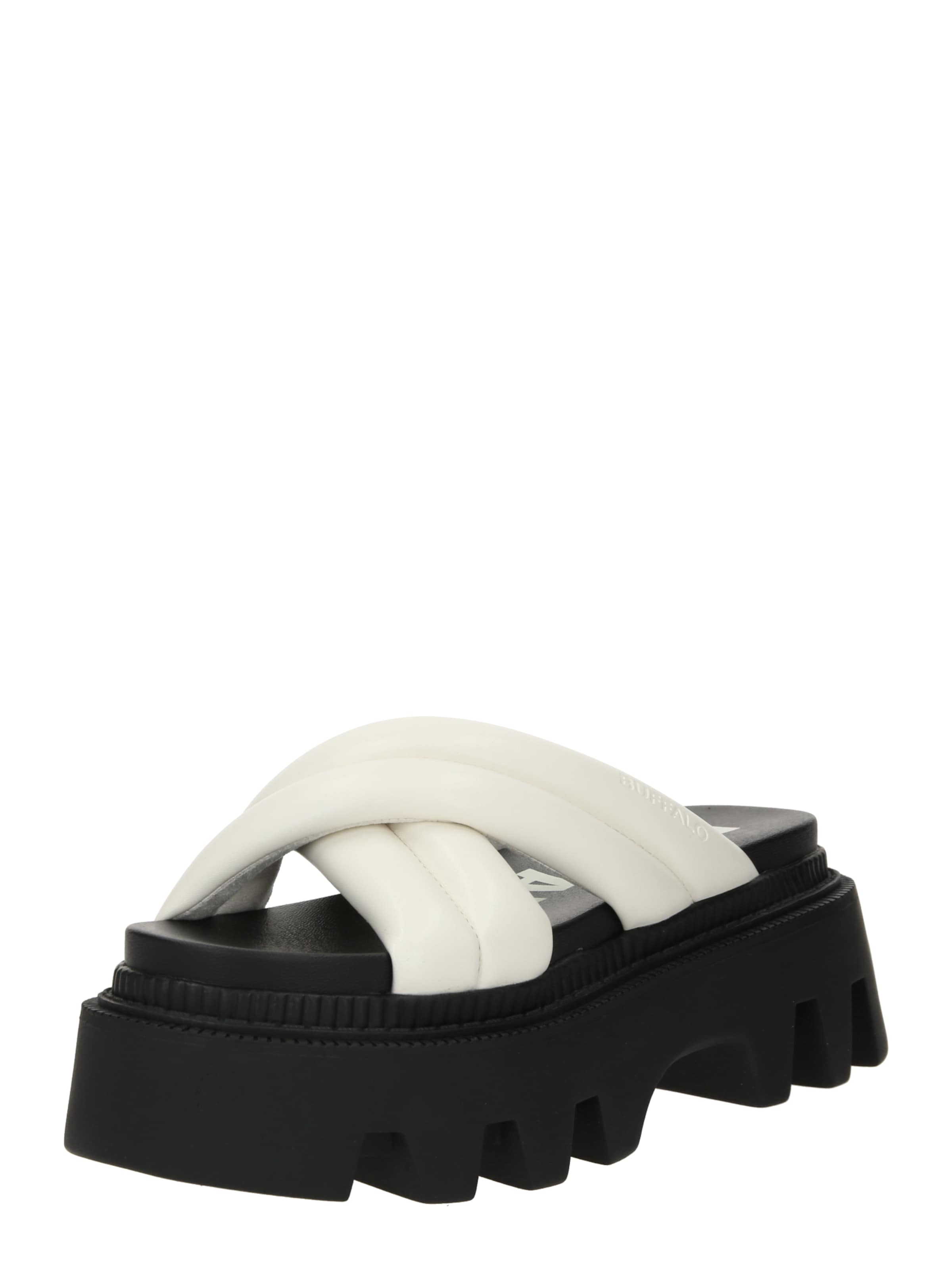 Zoccoletto 'Flora' di BUFFALO in bianco: frontale