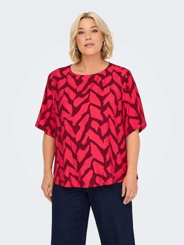 T-shirt 'CARBeriet' ONLY Carmakoma en rouge : devant