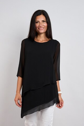 Seidel Moden Bluse in Schwarz: Vorderseite