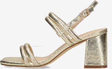 POSH by Poelman Strap sandal 'NOVA' in Gold: front