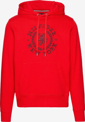 Sweat-shirt TOMMY HILFIGER en rouge : devant