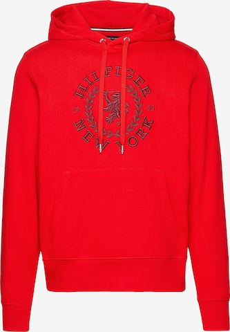 Sweat-shirt TOMMY HILFIGER en rouge : devant