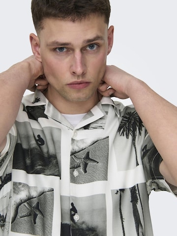 Only & Sons Regular Fit Skjorte 'ONSNano' i grå