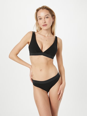 Calvin Klein Swimwear Trojuholníky Bikinový top - Čierna
