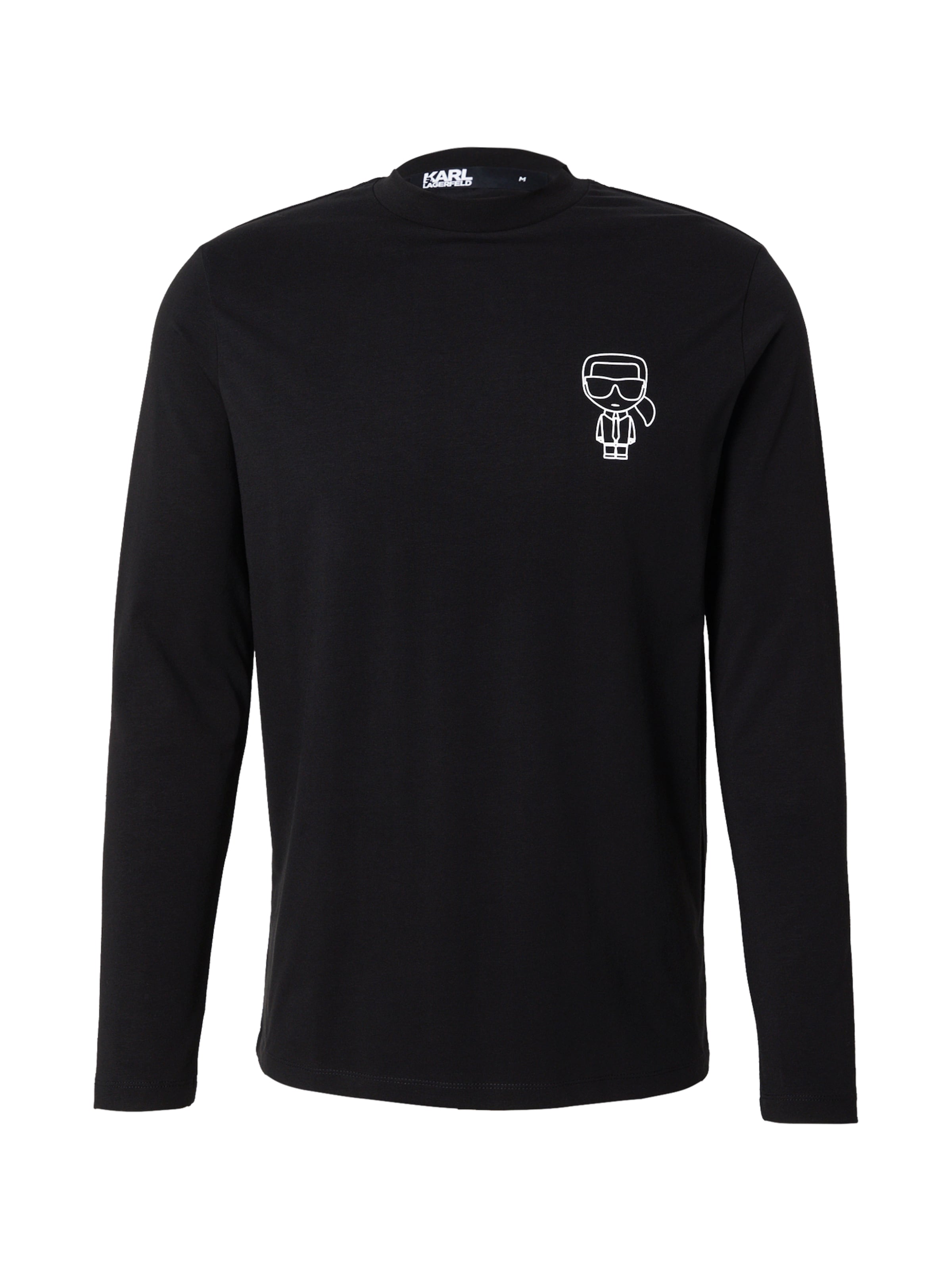 Karl Lagerfeld Póló - fekete: elől
