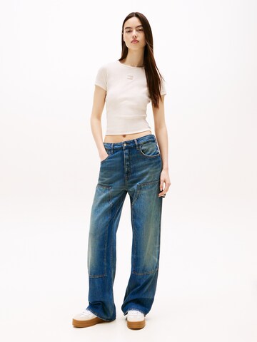 Tommy Jeans Tričko – béžová
