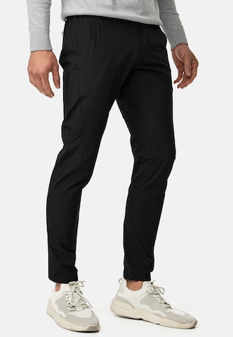 INDICODE JEANS Regular Chino Pants 'Pasmia' in Black