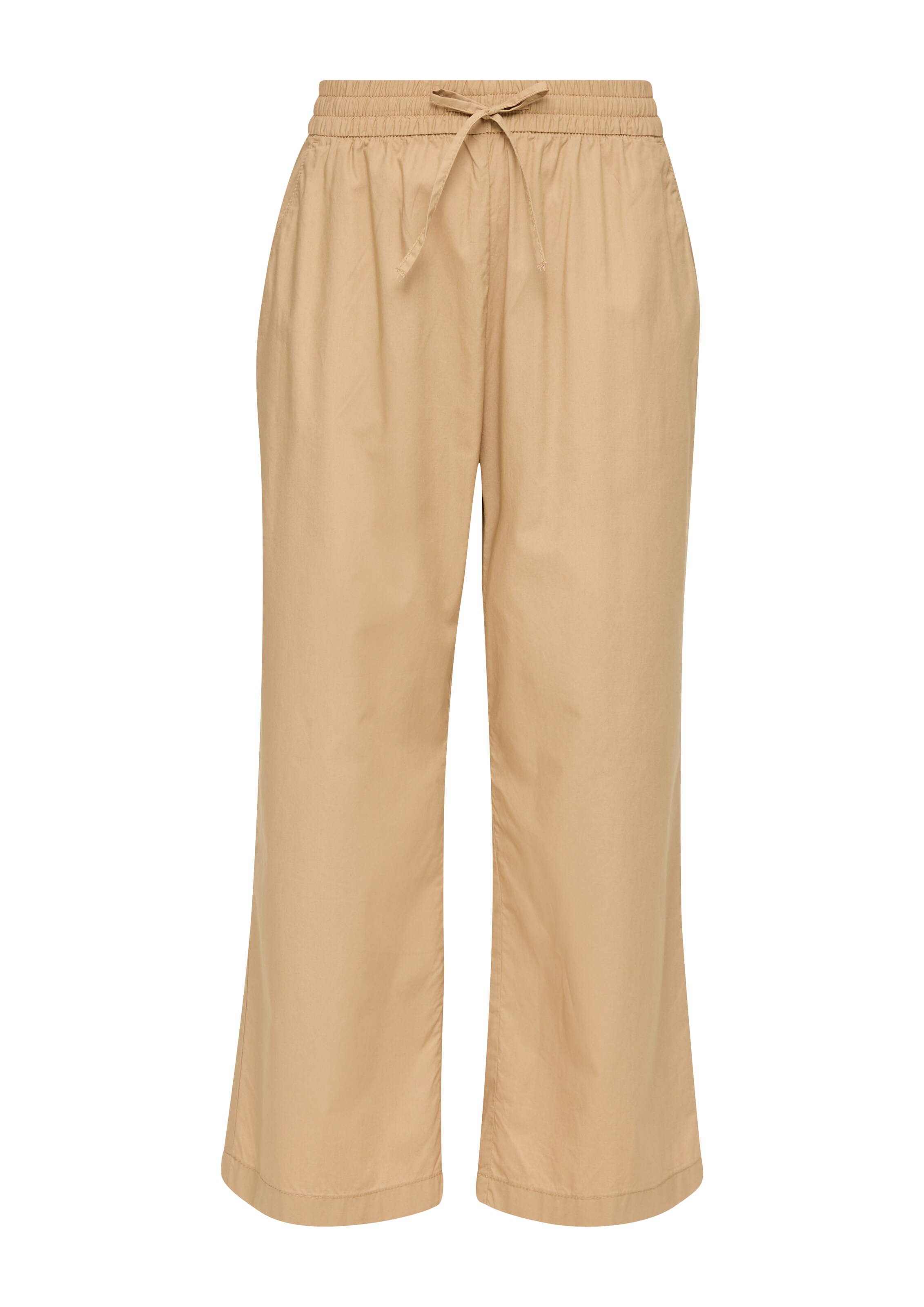 s.Oliver Loose fit Trousers in Beige: front