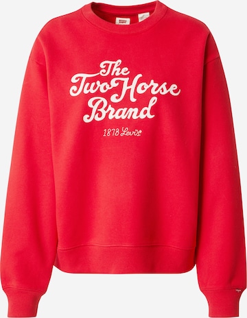 LEVI'S ® Collegepaita 'Graphic Heritage Sport Crewneck Sweatshirt' värissä punainen: etupuoli