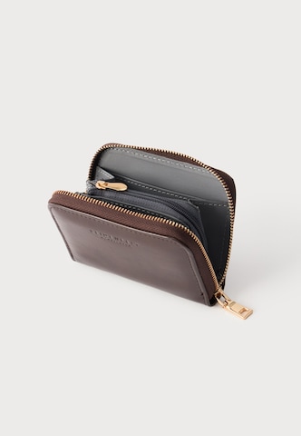 Porte-monnaies 'YLVA' Seidenfelt en marron