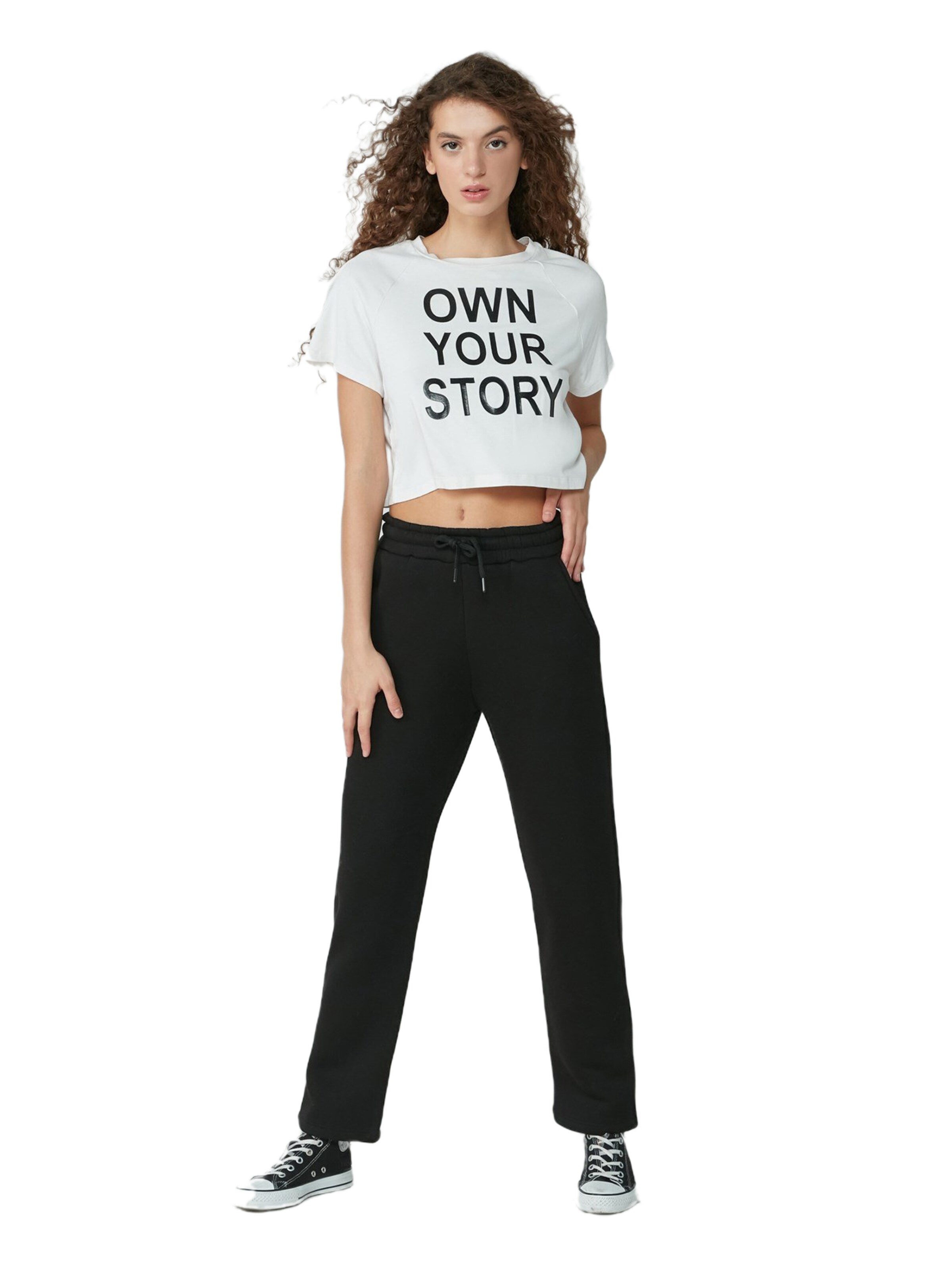 C&City Loosefit Hose in Schwarz