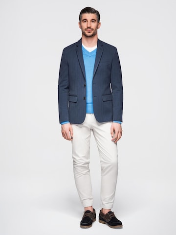 Coupe regular Veste de costume Ombre en bleu