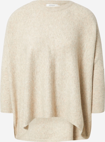 Pull-over 'Evelin' ONLY en beige : devant