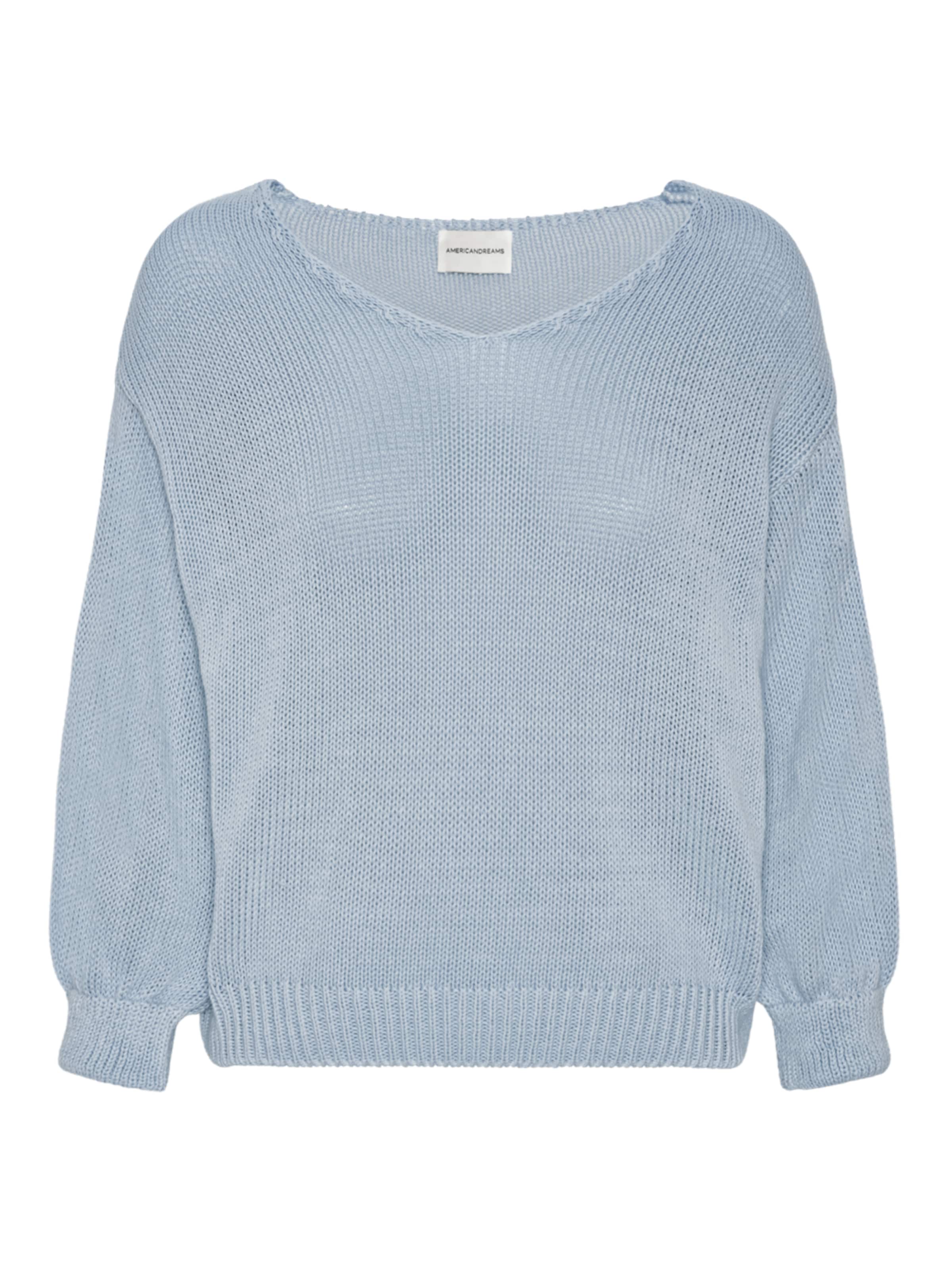 Pull-over oversize 'Milana Cotton' americandreams en bleu : devant