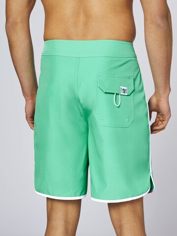 CHIEMSEE Athletic Swim Trunks in Green