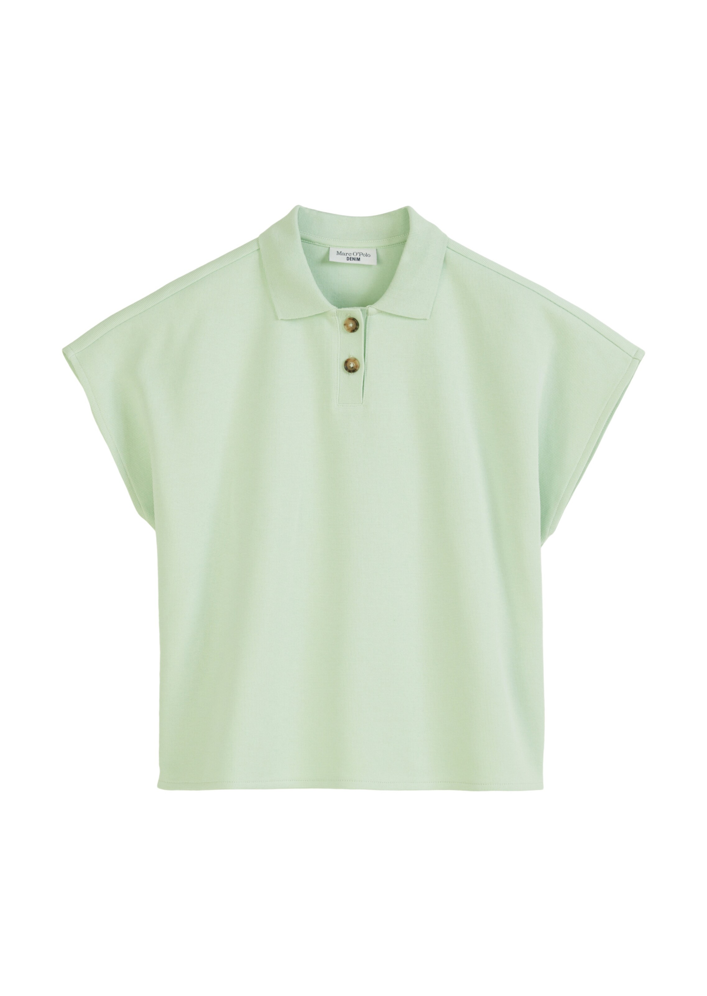 Marc O'Polo DENIM Poloshirt in Grün: Vorderseite