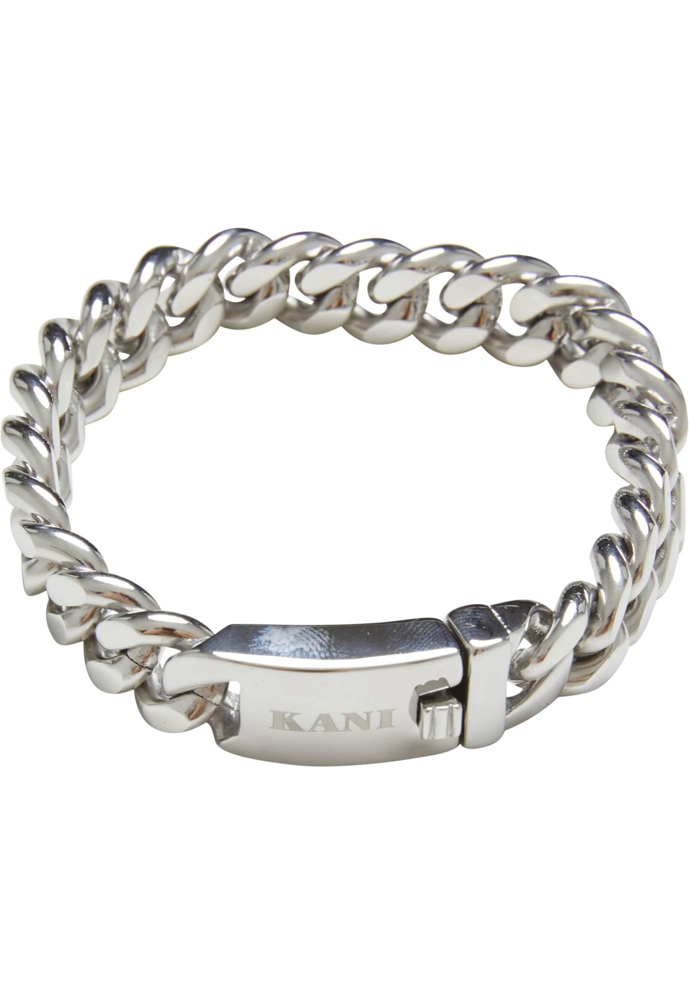 Bracelet 'Link' Karl Kani en argent : devant