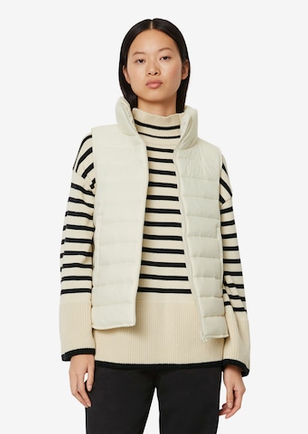 Gilet Marc O'Polo en beige : devant