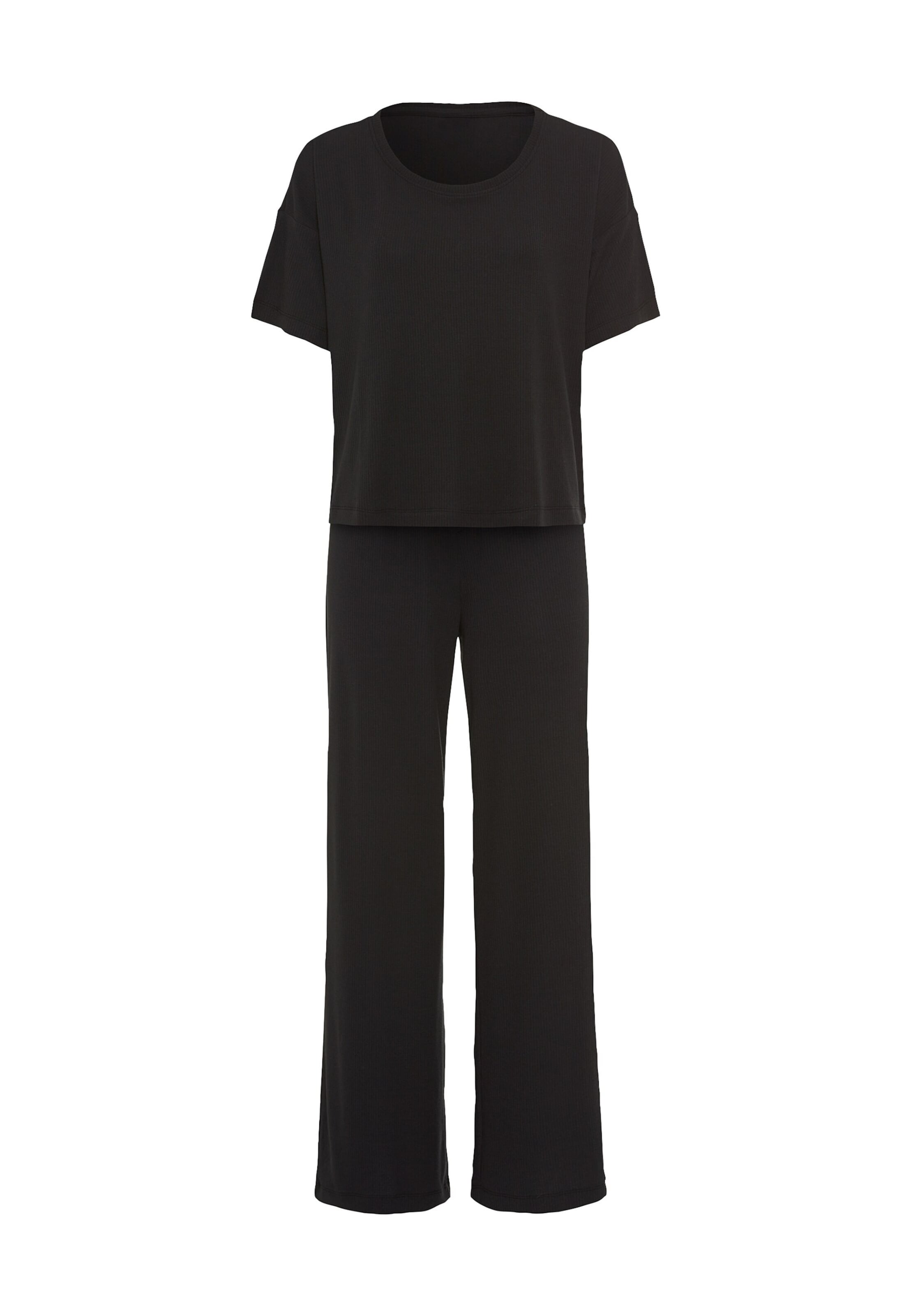 LSCN by LASCANA Πιτζάμα σε μαύρο: μπροστά