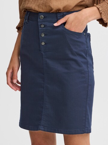 PULZ Jeans Rock 'ROSITA' in Blau: Vorderseite