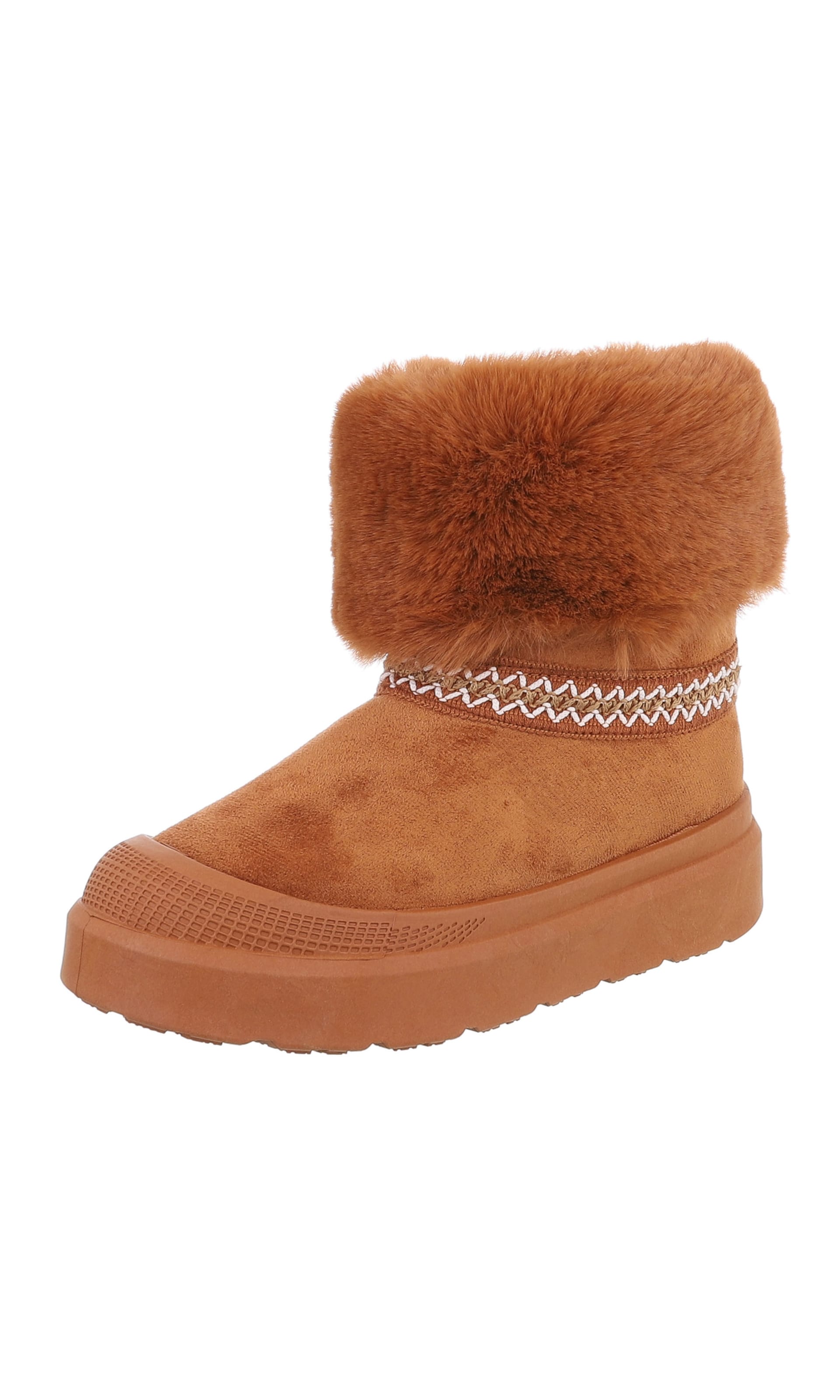 Ital-Design Snow Boots in Beige: front