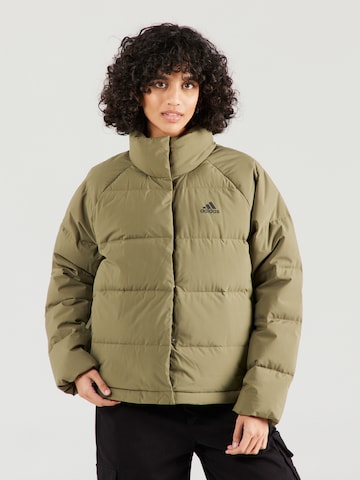 ADIDAS SPORTSWEAR Outdoor Jacket 'Helionic' in Green: front