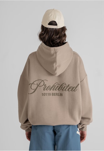 Sweat-shirt 'Hometown' Prohibited en gris : devant