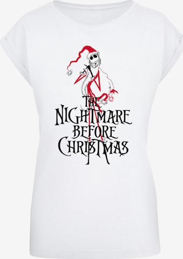 ABSOLUTE CULT T-shirt 'The Nightmare Before Christmas - Santa' en rouge / noir / blanc, Vue avec produit