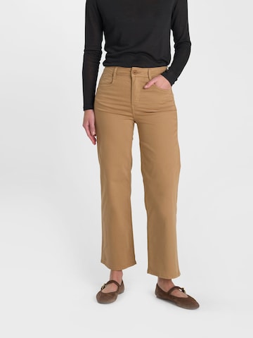Wide Leg Jean 'PULPHI24' Le Temps Des Cerises en beige : devant