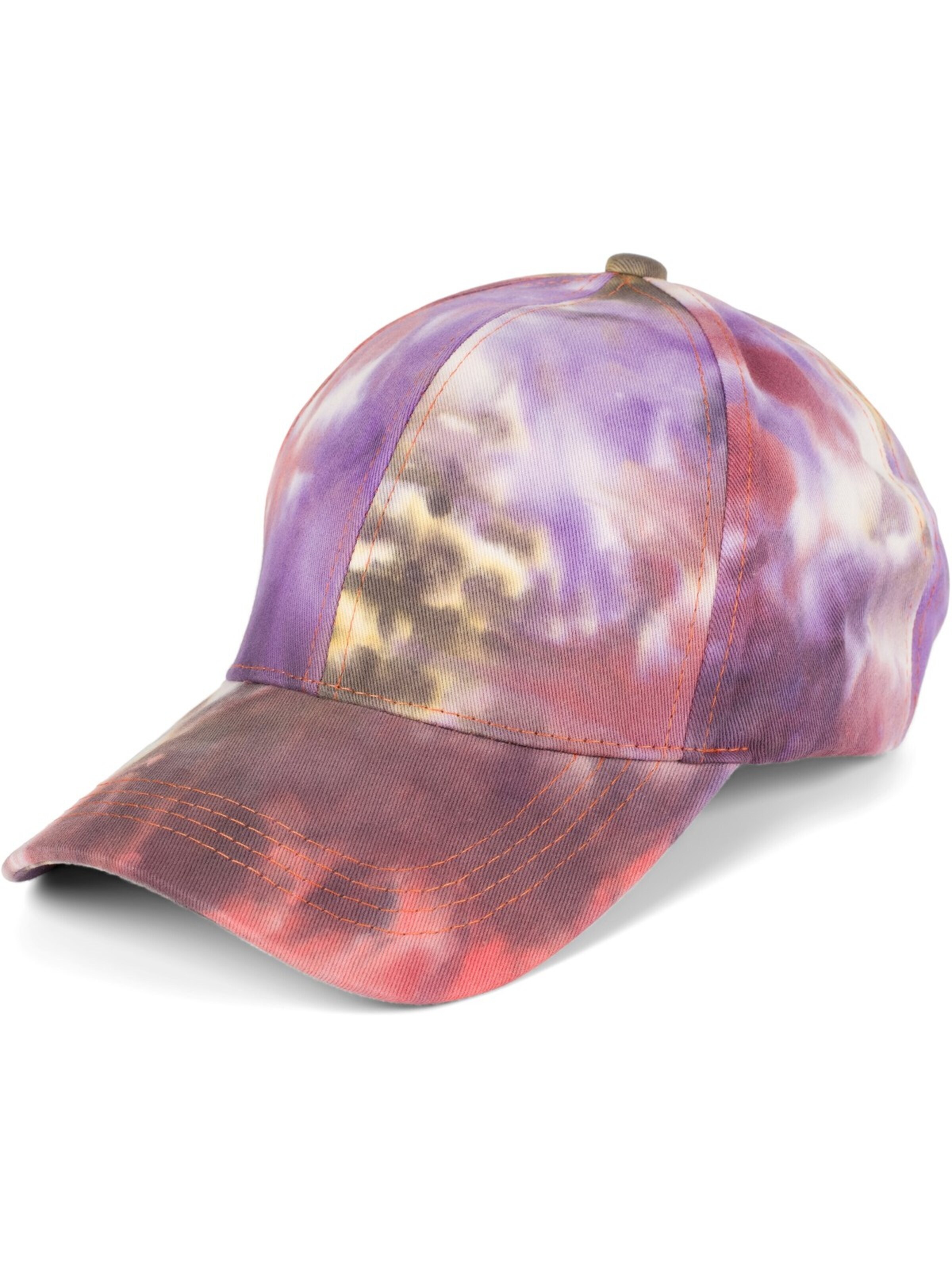 styleBREAKER Cap 'Baseballcap mit Batik Muster'‌‌‌‌‌ in Lila: Vorderseite