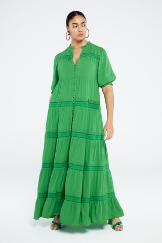 Fabienne Chapot Shirt Dress 'Kira' in Green: front