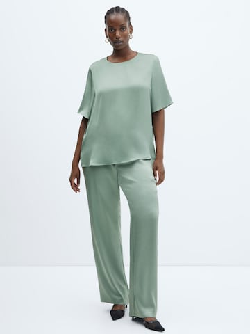 MANGO Blouse 'MASSIM' in Groen: voorkant