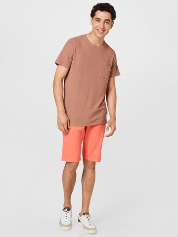 TOM TAILOR Regular Shorts in Orange