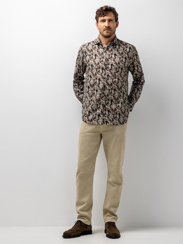 State of Art Regular fit Button Up Shirt in Brown
