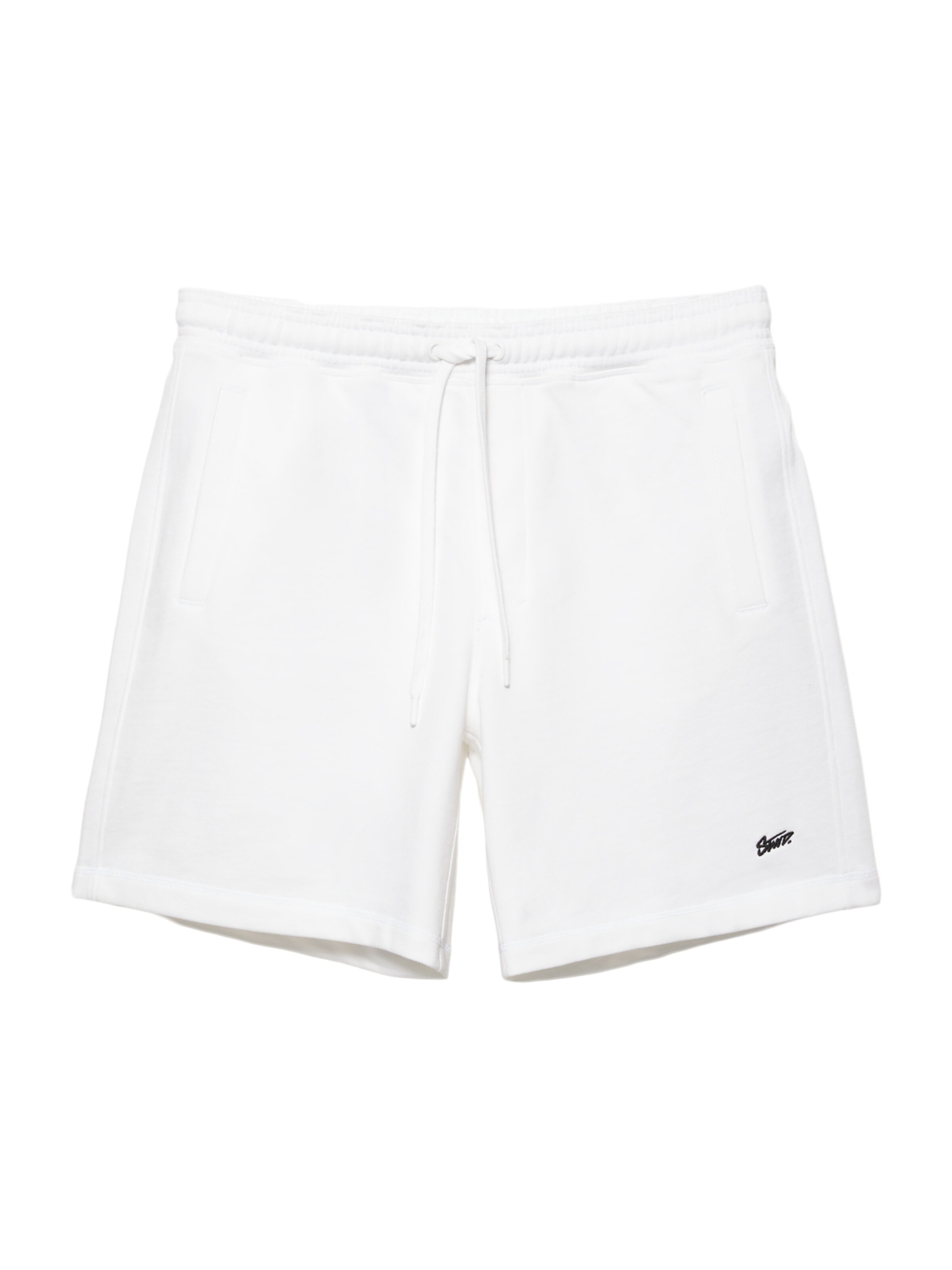 Pull&Bear Shorts 'STWD' in Weiß: Vorderseite