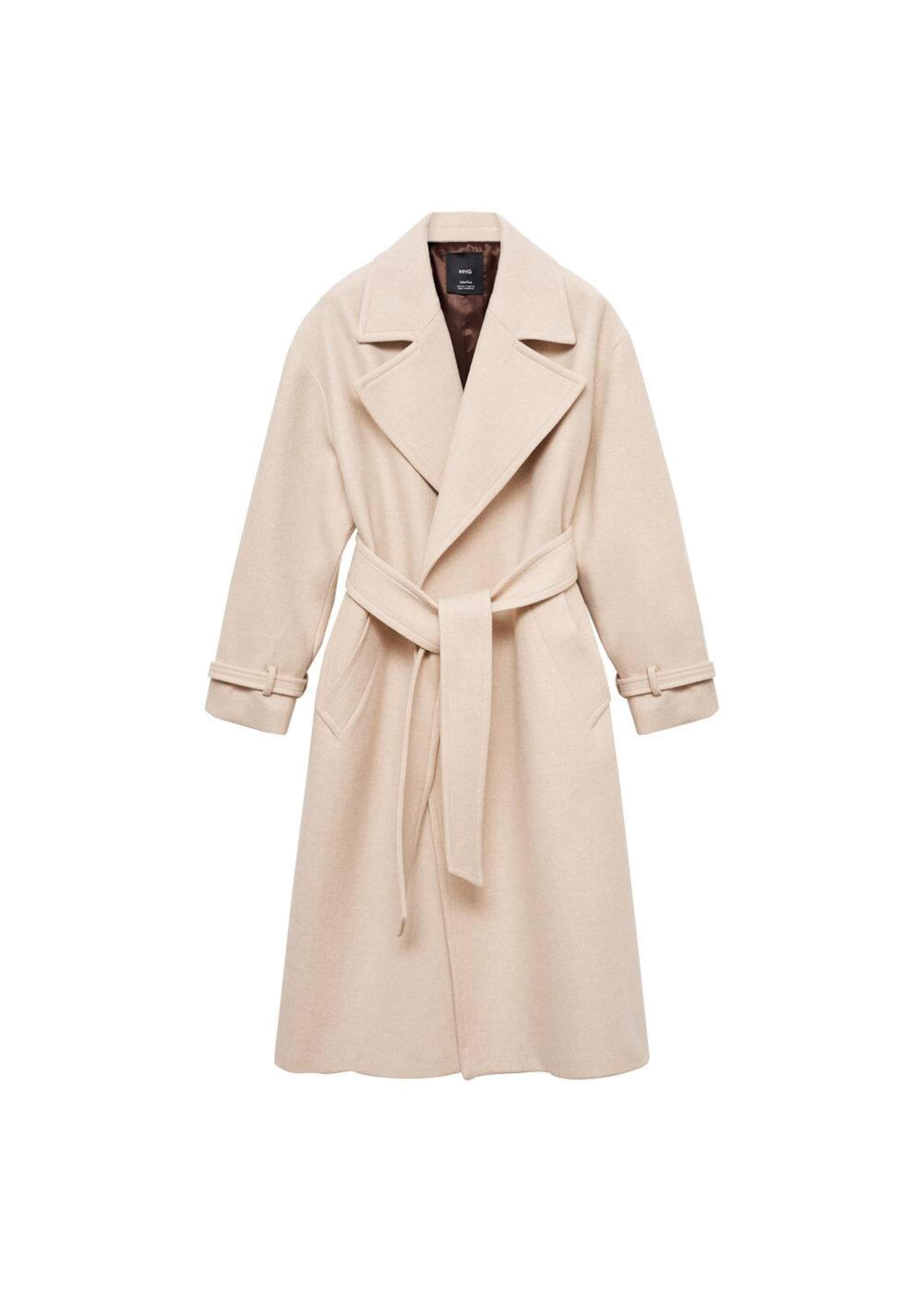 Mango beige wool coat sale