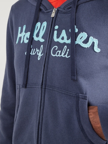 HOLLISTER Tepláková bunda 'HERITAGE' - Modrá