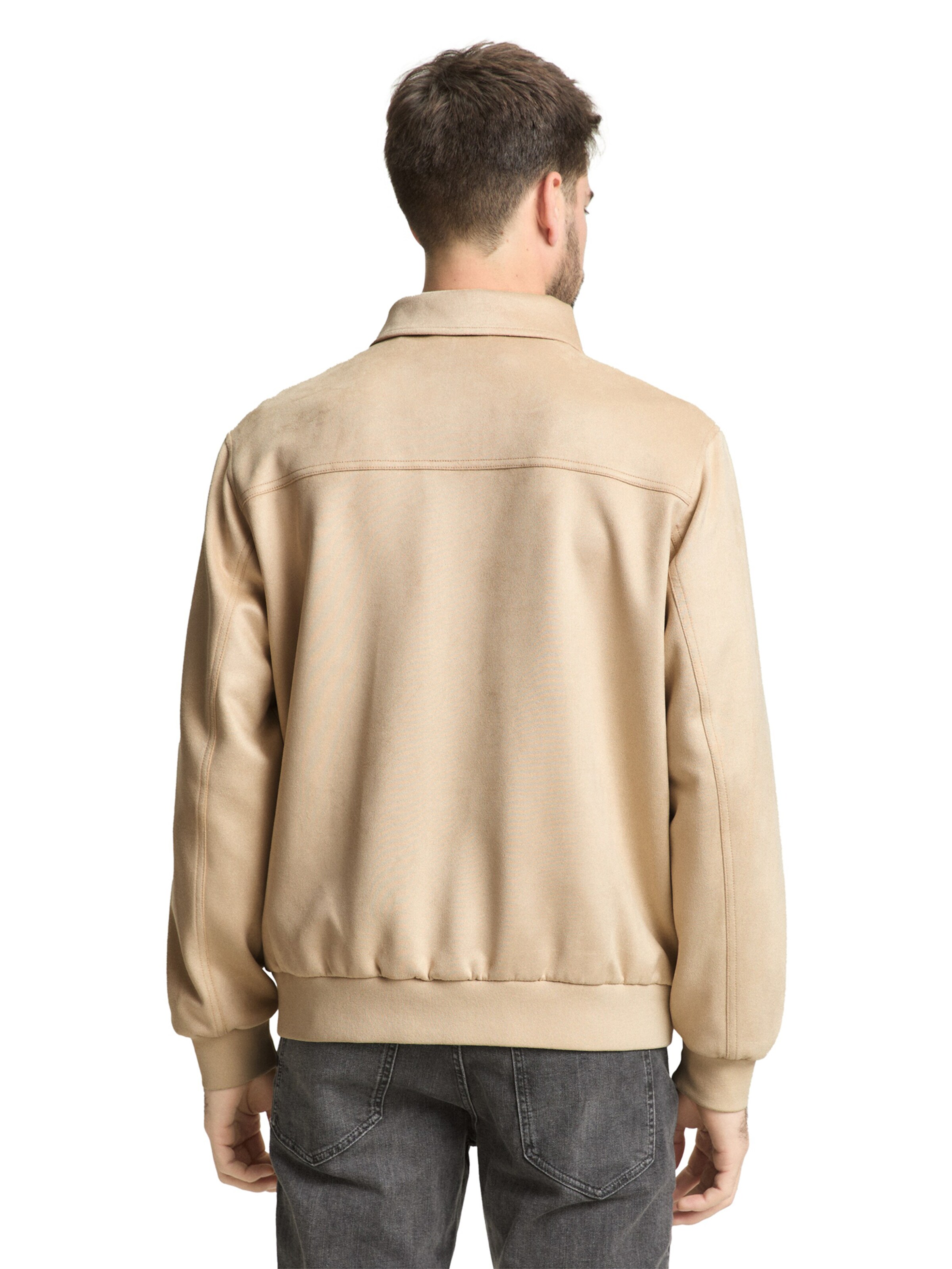 TOM TAILOR Φθινοπωρινό και ανοιξιάτικο μπουφάν σε μπεζ